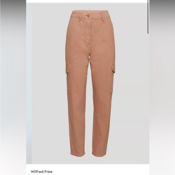 Aritzia Wilfred Free Modern Cargo Pant Size 4 Tan Relaxed - Picture 2 of 10